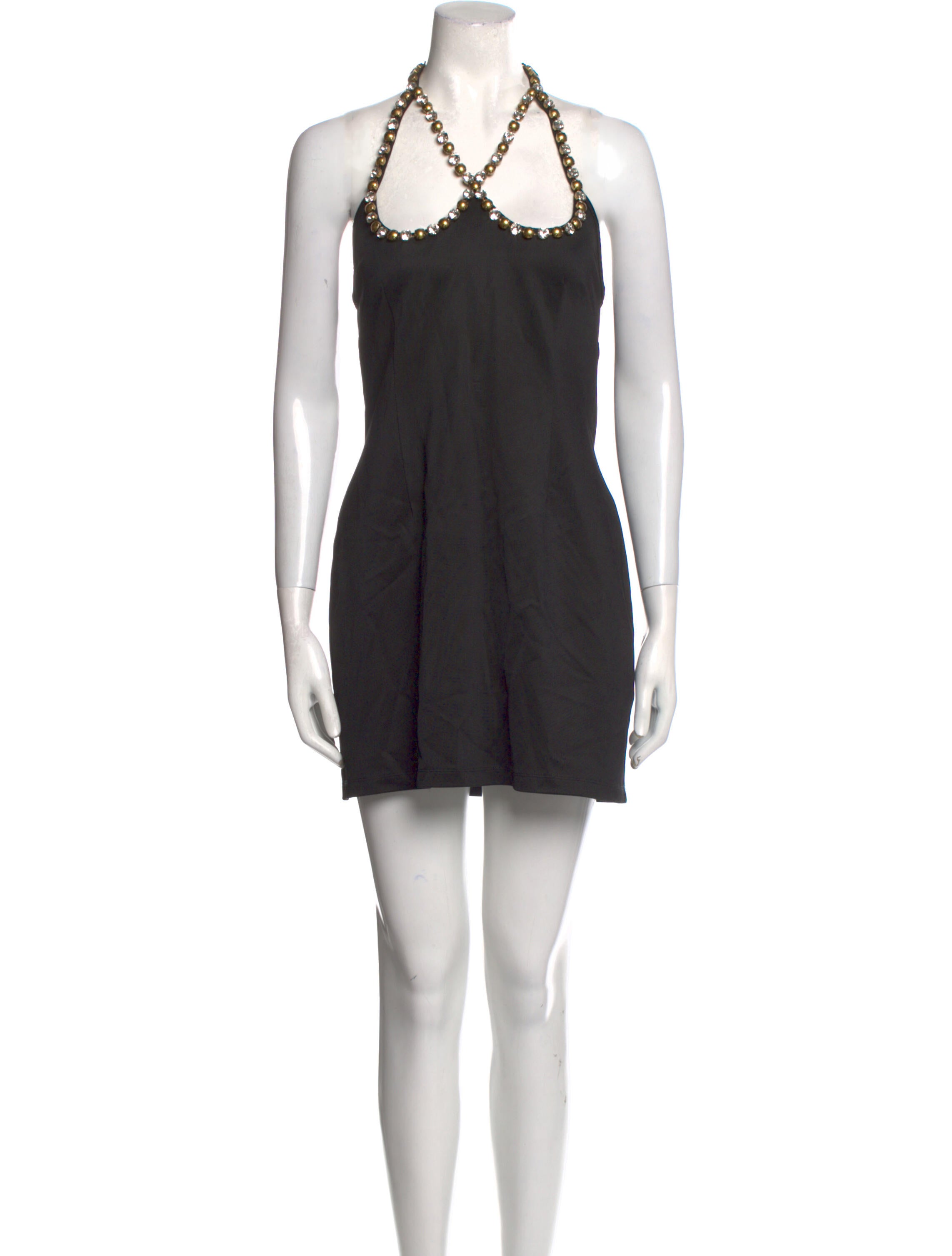 Area NYC Halterneck Mini Dress